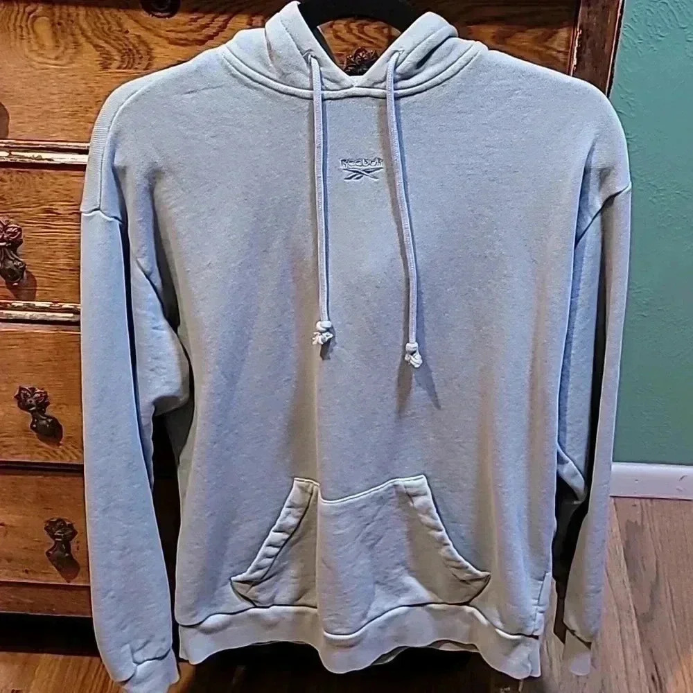 Reebok Blue Oversized Hoodie 2XS